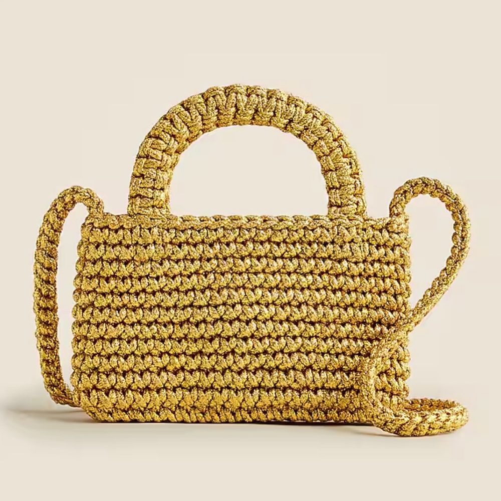 J. Crew RETAIL Cadiz phone bag in metallic